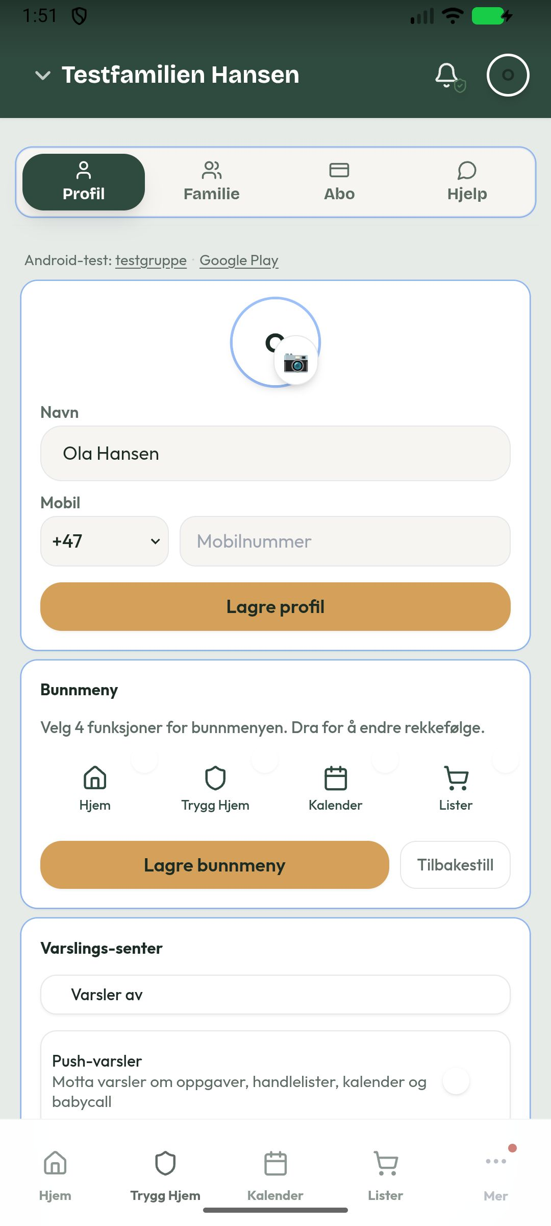 Ønsker og favoritter i Middagsuka
